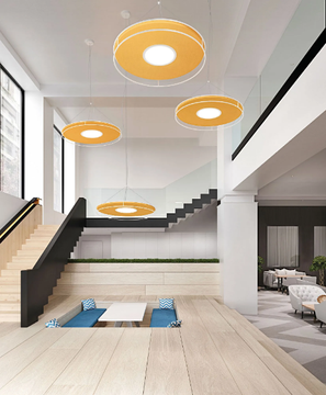 IDEA - Acoustic LED fabric pendant lamp by Modo Luce - view 3